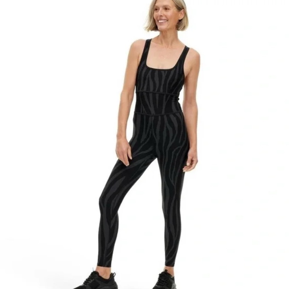 Diane Von Furstenberg + Target DVF Black Zebra JumpSuit Tank